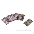 Cartões de jogo de plástico para impressão clara personalizada